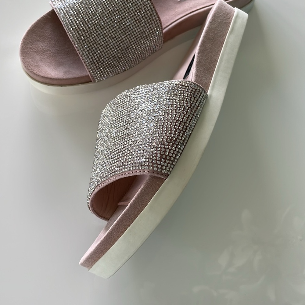 Steven Madden Rhinestone Slide Sandal - Picture 2 of 6